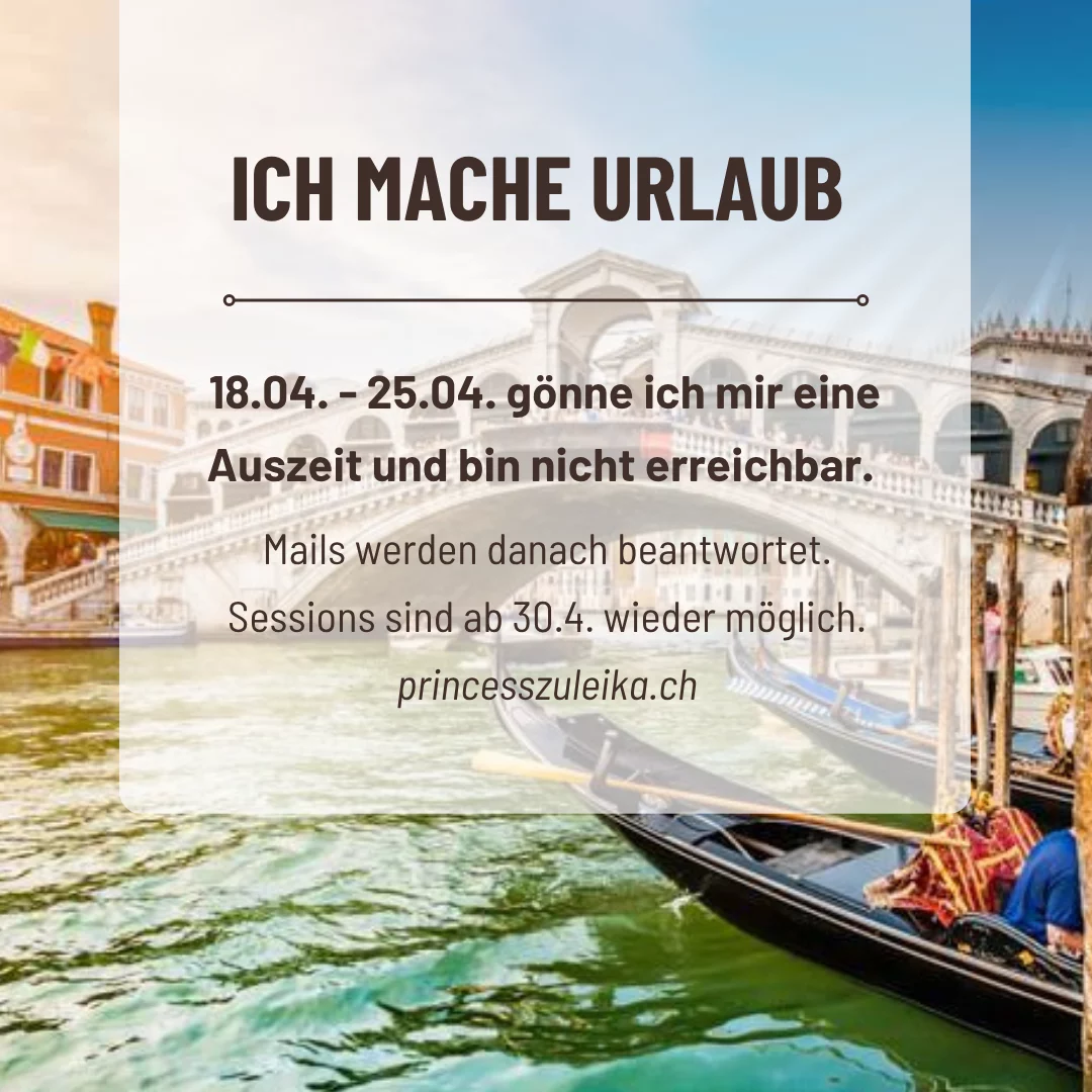 ich mache eine kleine Pause